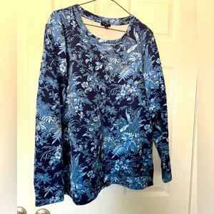 Leafy Navy Sweatshirt
